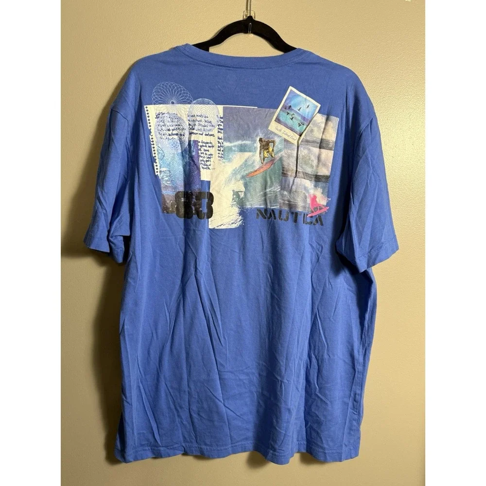 Nautica South Island Point 83 Tshirt‎ Blue XL
